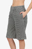 Stussy Black/White Houndstooth Long Shorts Size Small 28 Mens