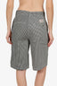 Stussy Black/White Houndstooth Long Shorts Size Small 28 Mens