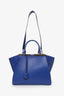 Fendi Blue Leather 3Jours Tote Bag With Strap
