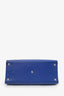 Fendi Blue Leather 3Jours Tote Bag With Strap