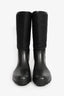Gucci Black GG Supreme Rubber/Canvas Rain Boots Size 39