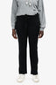 Christian Dior Black Cotton Blend Wide Leg Pants Size 10