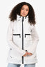Burberry Sport White Drawstring Jacket with Detachable Hood Est. Size M