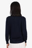 Prada Navy Wool Long Sleeve Polo Size 40