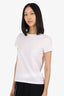 Prada White Crew Neck T-Shirt Size M