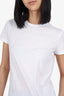 Prada White Crew Neck T-Shirt Size M