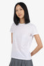 Prada White Crew Neck T-Shirt Size M