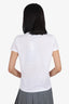 Prada White Crew Neck T-Shirt Size M