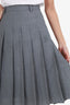 Prada Grey Wool Pleated Skirt Size 40