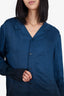 The Kooples Blue/Black Polka Dot Blouse Size M