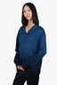 The Kooples Blue/Black Polka Dot Blouse Size M