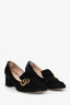 Gucci Black Suede 'GG' Block Heels Size 41