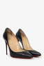Christian Louboutin Black Leather Pigalle 100 Pointed Heels Size 41