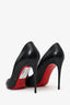 Christian Louboutin Black Leather Pigalle 100 Pointed Heels Size 41
