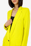 Smythe Green Satin Blazer Size 6