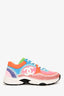 Pre-Loved Chanel™ Multi-Colour Terry Cloth Interlocking CC Logo Sneakers Size 39