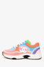 Pre-Loved Chanel™ Multi-Colour Terry Cloth Interlocking CC Logo Sneakers Size 39