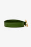 Bottega Veneta Green Leather Triangle Belt Size 80/32