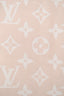 Louis Vuitton Pink Wool Monogram Logo Scarf