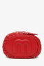 Miu Miu 2020 Red Nappa 'Borchie' Studded Quilted Shoulder Bag