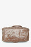 Miu Miu Dark Beige Leather Matelassé Lux 'Baulleto' Top Handle Bag