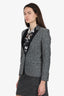 The Kooples Grey Leopard Print Blazer Size 36