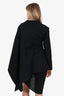 Jacquemus Black Wool 'La Veste Bibi' Cape Blazer Size 36