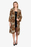 Alice & Olivia Leopard Print Faux Fur Jacket Size S