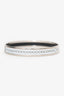 Hermès Silver Tone/White Bangle
