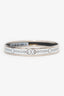 Hermès Silver Tone/White Bangle