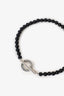 Tiffany & Co. Sterling Silver/Black Onyx Bead Toggle 4mm Bracelet