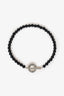 Tiffany & Co. Sterling Silver/Black Onyx Bead Toggle 4mm Bracelet