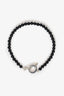 Tiffany & Co. Sterling Silver/Black Onyx Bead Toggle 4mm Bracelet