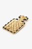Pre-Loved Chanel™ B23 Gold Tone Leather Interlaced No.5 Perfume Bottle Brooch