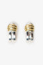 Tiffany & Co. Vintage Sterling Silver/18k Yellow Gold Atlas Groove Earrings
