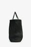 Bottega Veneta Black Leather Intrecciato/Snake Embossed Tote