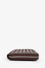 Bottega Veneta Dark Barolo Intrecciato Leather Piccolo Zip Around Wallet