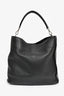 Fendi Black Leather Selleria Anna Bucket Bag with Strap