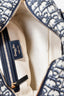 Christian Dior 2017 Navy Oblique Jacquard Bowling Bag with Strap