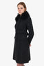 Miu Miu Charcoal Wool Coat With Belt Size 40