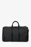 Gucci Black GG Supreme Canvas Leather Trimmed Large Duffle Bag with Web Canvas Shoulder Strap