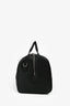 Gucci Black GG Supreme Canvas Leather Trimmed Large Duffle Bag with Web Canvas Shoulder Strap