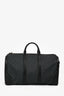 Gucci Black GG Supreme Canvas Leather Trimmed Large Duffle Bag with Web Canvas Shoulder Strap