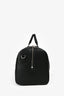 Gucci Black GG Supreme Canvas Leather Trimmed Large Duffle Bag with Web Canvas Shoulder Strap