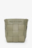 Bottega Veneta Green Intrecciato Small Cassette Bucket Bag