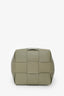 Bottega Veneta Green Intrecciato Small Cassette Bucket Bag