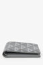 Dior Homme Grey Coated Canvas CD Diamond Print Bi Fold Wallet