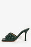 Bottega Veneta Pine Green Nappa Matelasse Padded Sandal Size 37