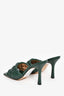 Bottega Veneta Pine Green Nappa Matelasse Padded Sandal Size 37