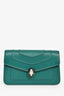 Bvlgari Green Leather Serepenti Forever East-West Shoulder Bag